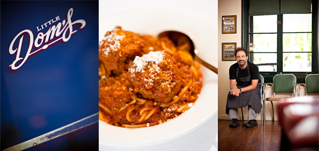 Chef Brandon Boudet with Spaghetti & Meatballs